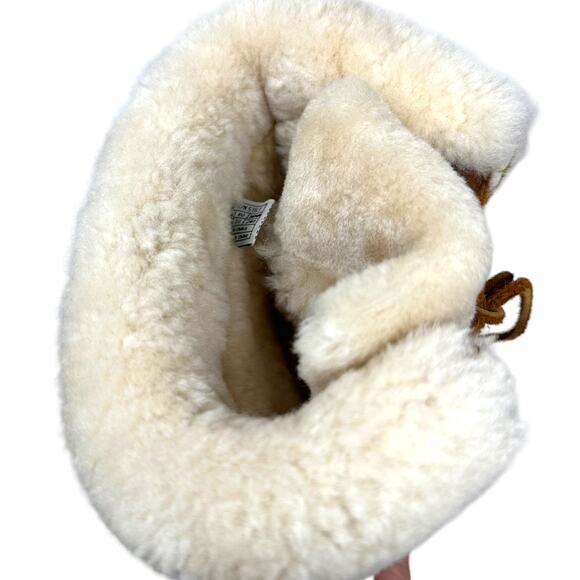 UGG Australia Upside Shearling Cuff Suede Sheepskin Boots Size 7 - Picture 8 of 10